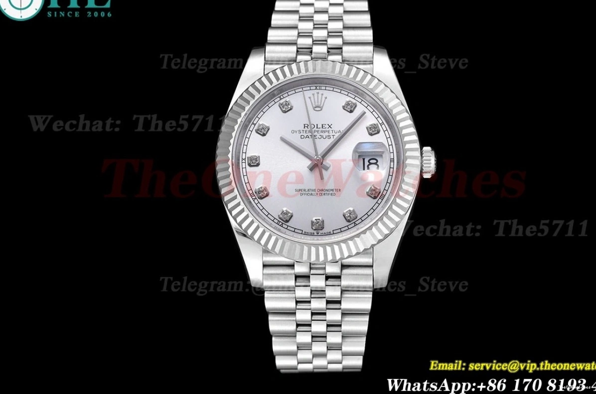 SS SS 126334 A3235 Datejust Silver EWEF Dia 41MM 0114